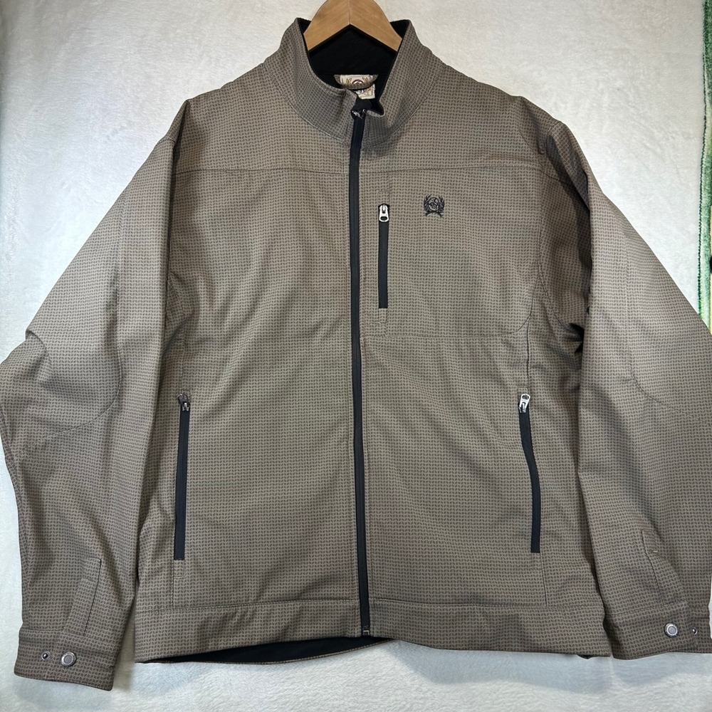 Cinch Men's Bonded Softshell Concealed CarryJacket Size L Tan Workwear Western